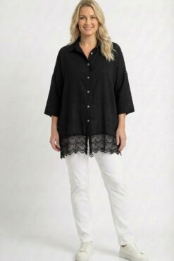 Elina pitsihelma - musta