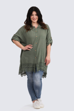 Elina pitsihelma - oliivi