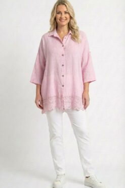 Elina pitsihelma - vaaleanpunainen