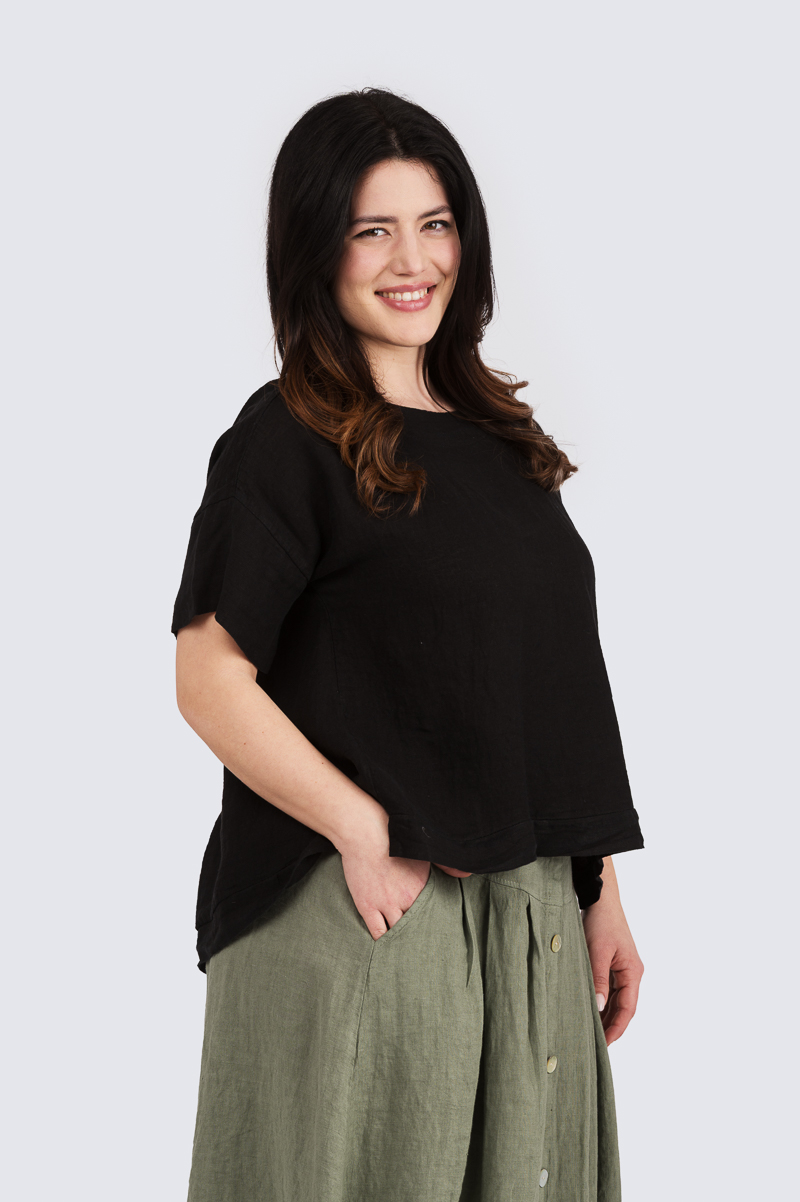 Penelope pellavapusero - musta - Image 2