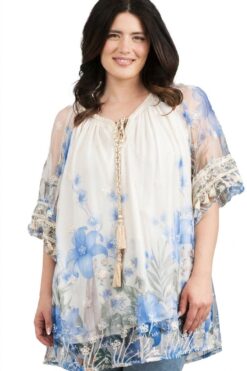 Henna harsotunika - sininen