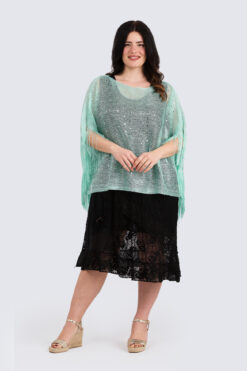 Paljettiponcho-minttu