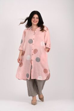 Pallo pellavatunika- roosa