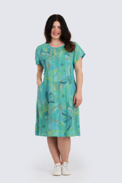 Sari printtimekko - jade