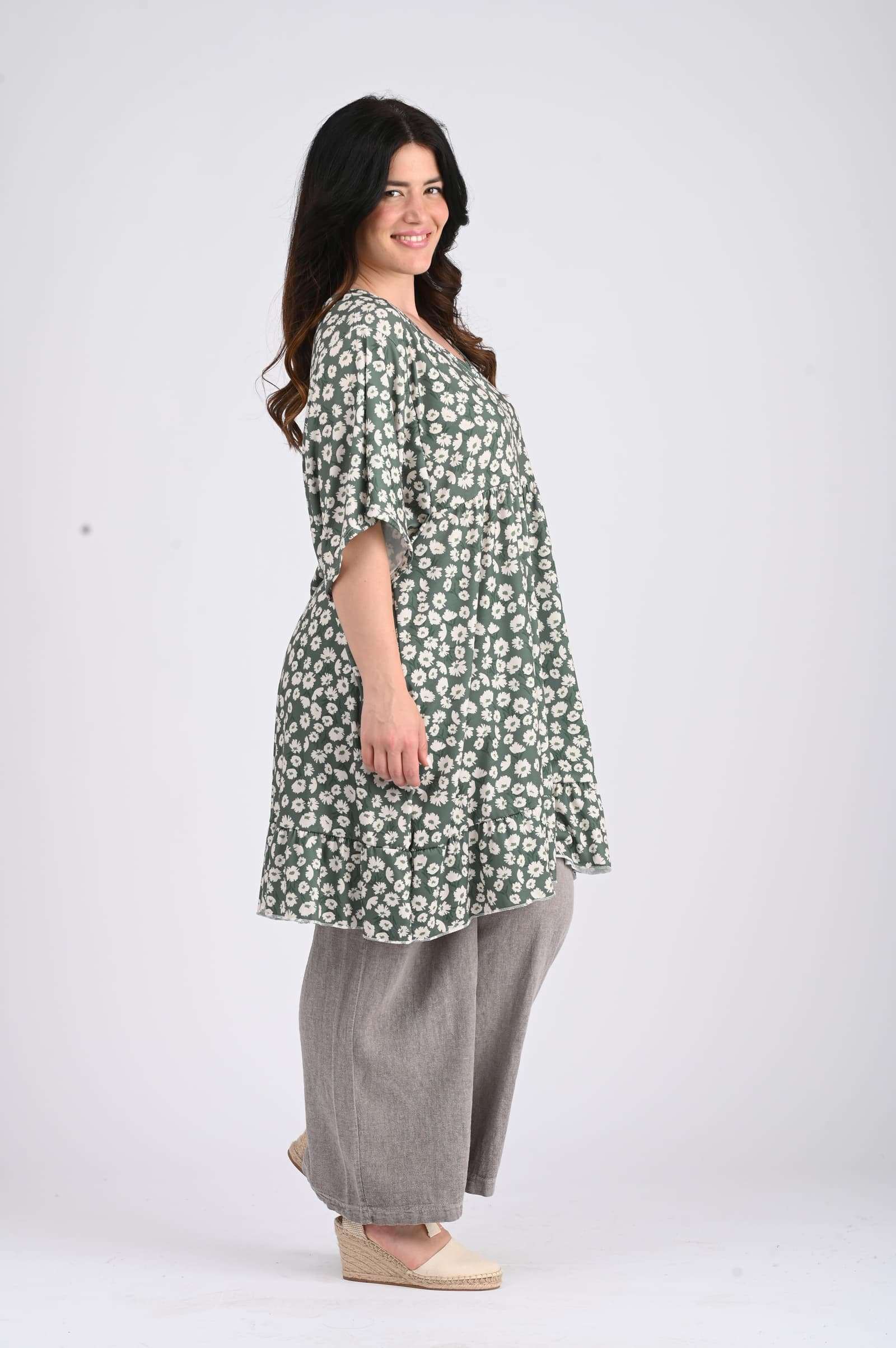 3XL tunika - Oliivin vihreä - Image 3