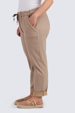 Riina Stretch-housut - Nutria