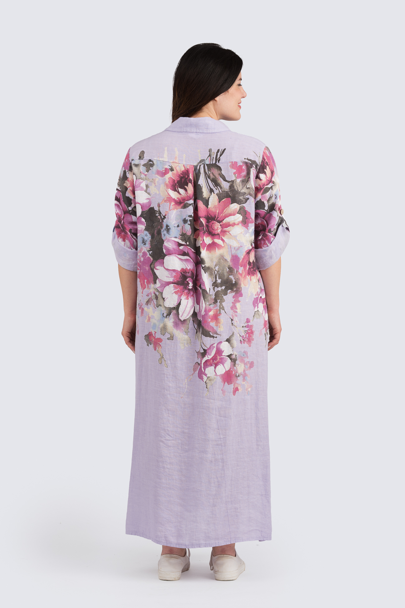 Lila pellavamekko - Image 3