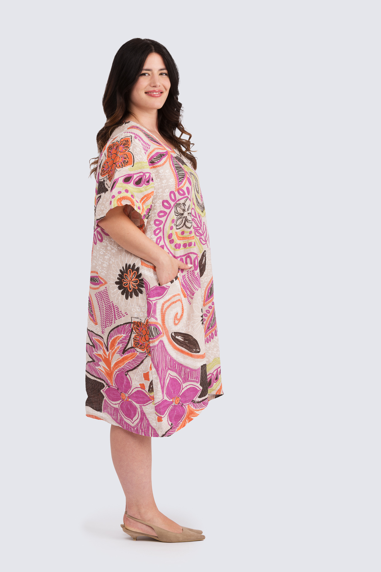 Avella Pellavamekko - vaalea beige - Image 2
