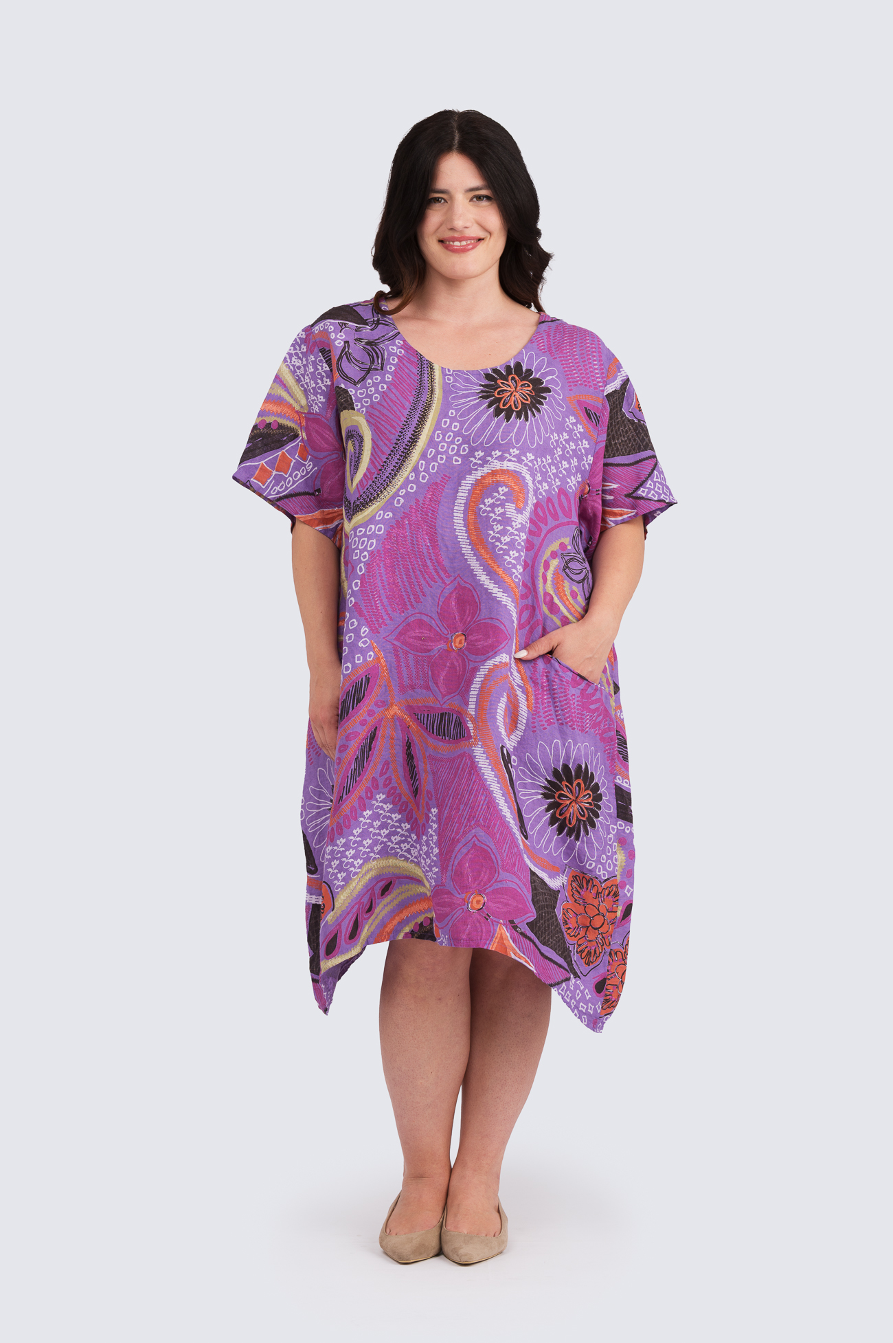 Avella Pellavamekko - violetti - Image 2