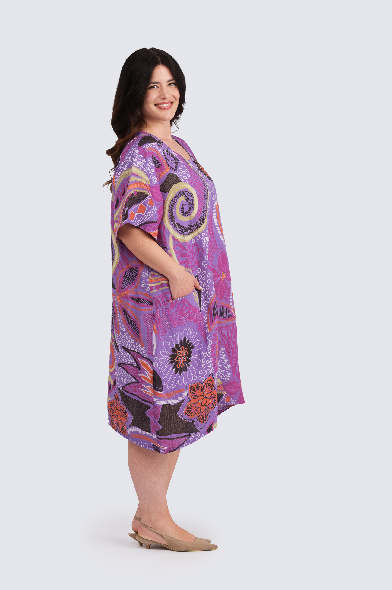 Avella Pellavamekko - violetti - Image 3