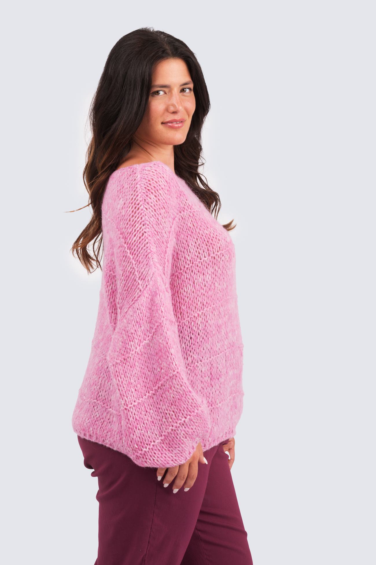 Angelina neule - pinkki - Image 2
