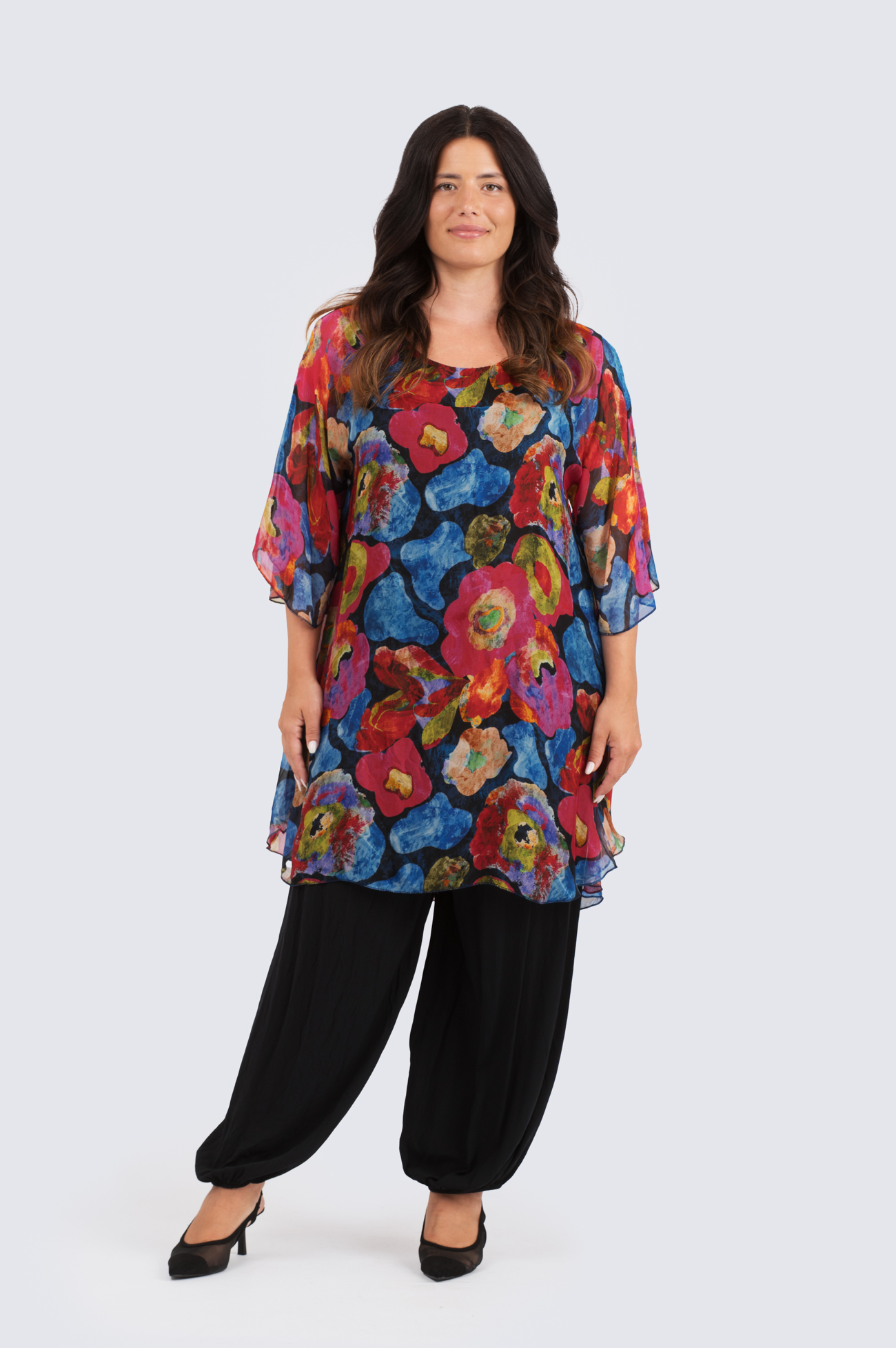 Sigrid silkkinen tunika/mekko