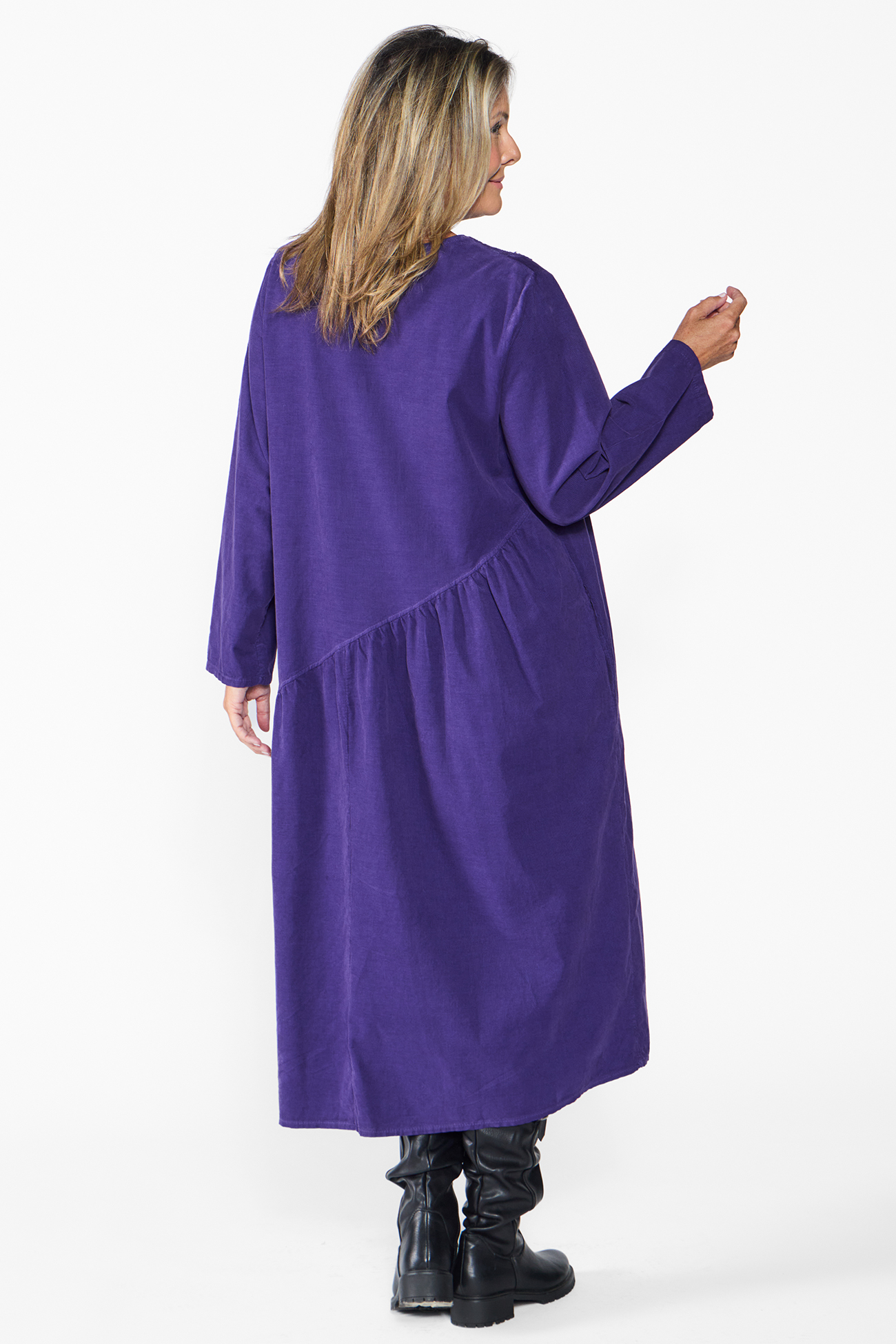 Ilaria samettimekko - violetti - Image 2