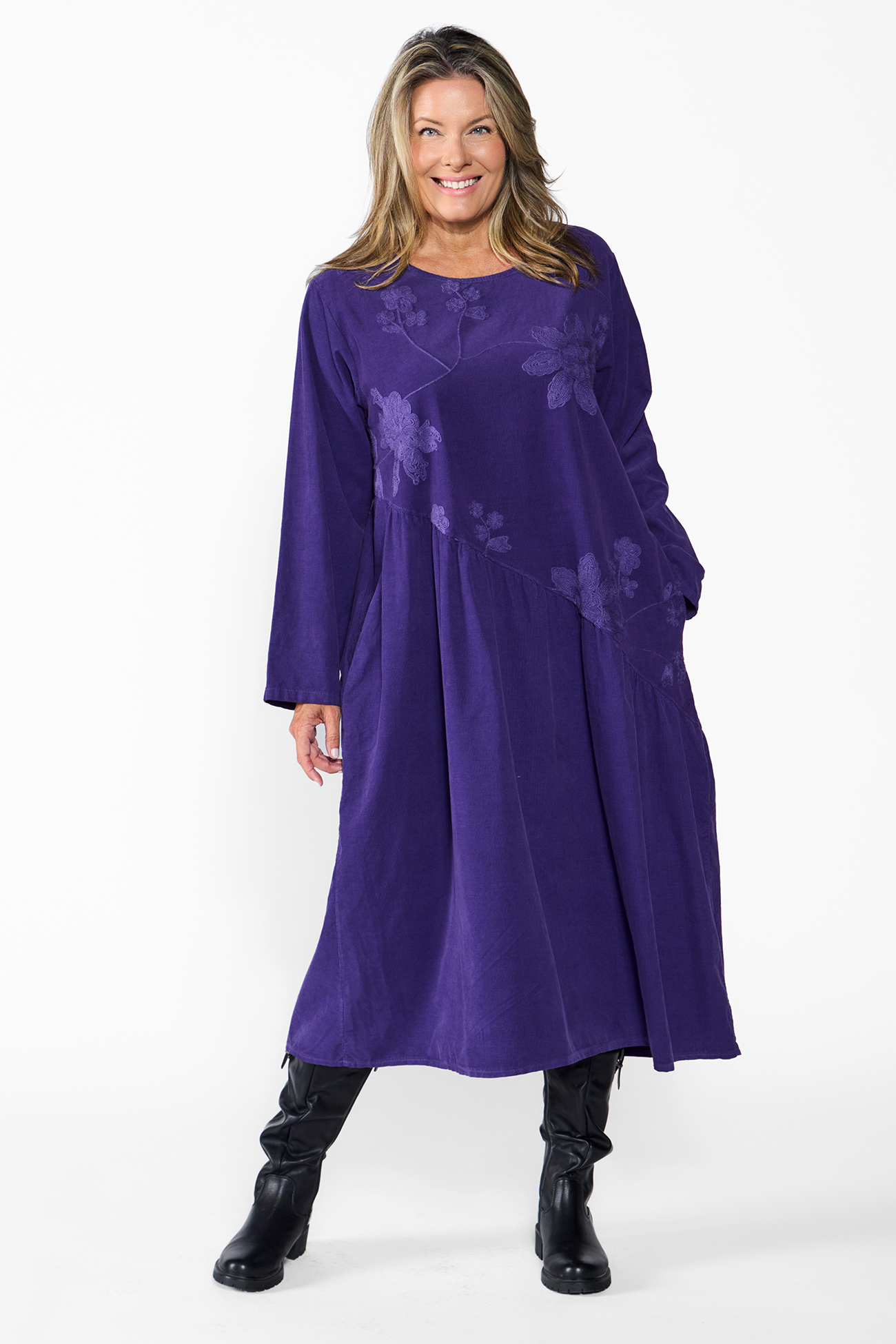 Ilaria samettimekko - violetti