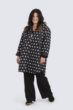 Polkadot -Tikkitakki-musta