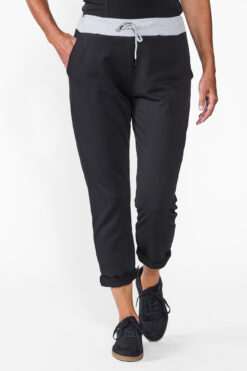 Denim trikoohousut - musta - M/L