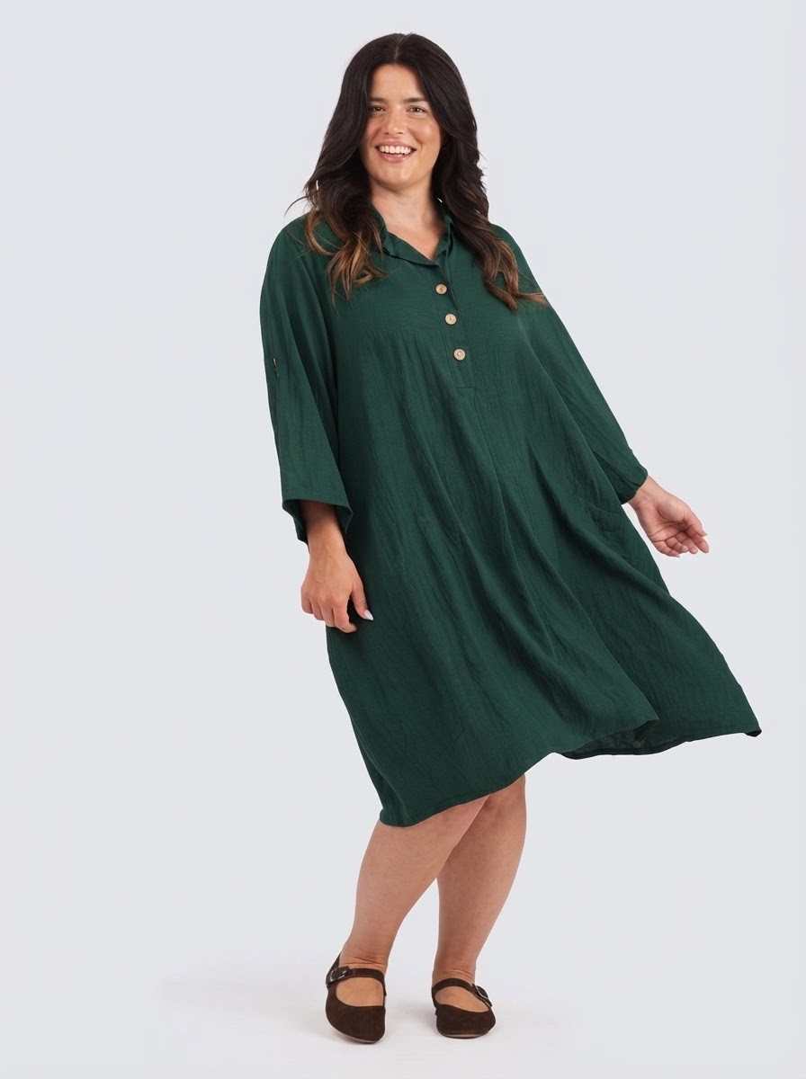 Classica mekko - tumman vihreä - Image 2