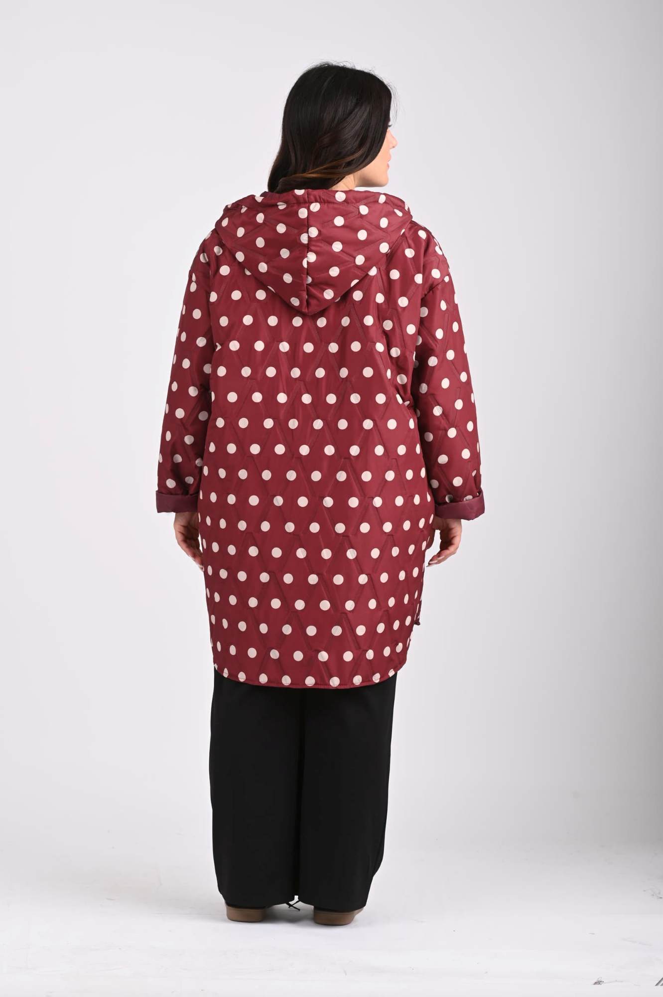 Polkadot -Tikkitakki-viininpunainen - Image 2