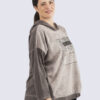 Leopardi print huppari - harmaa