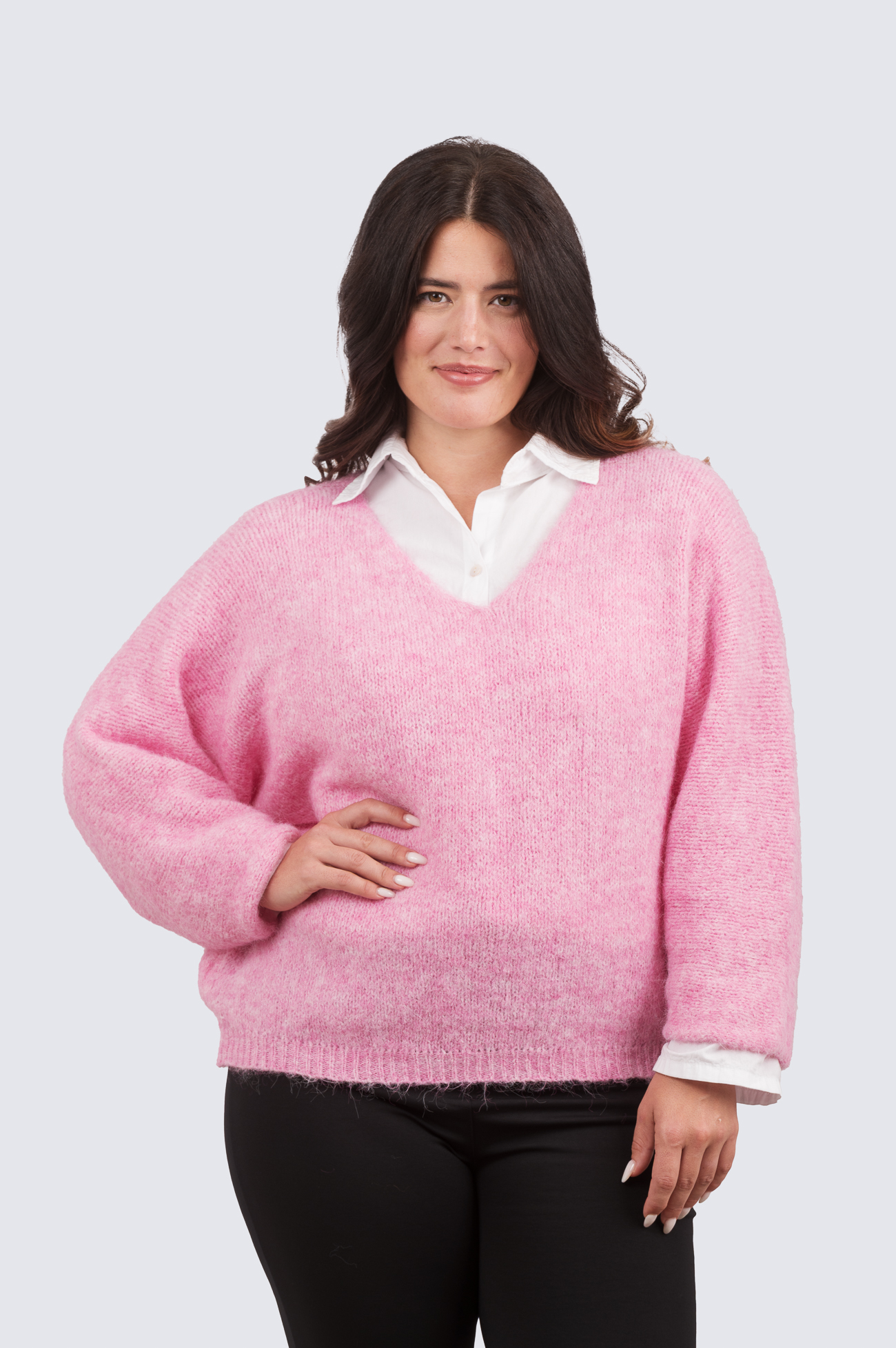 Esther neule -vaaleanpunainen