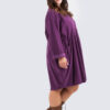Clarissa samettimekko - violetti - Image 2