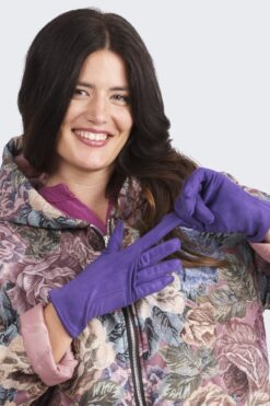 Yksivärinen sormikas - violetti