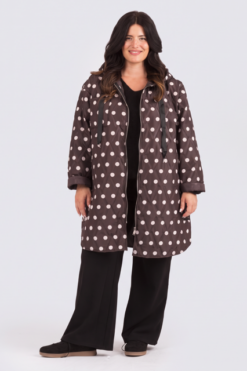 Polkadot -Tikkitakki-ruskea
