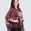 Silk poncho - sakura- luumu - Image 3