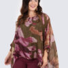 Silk poncho - Daniela