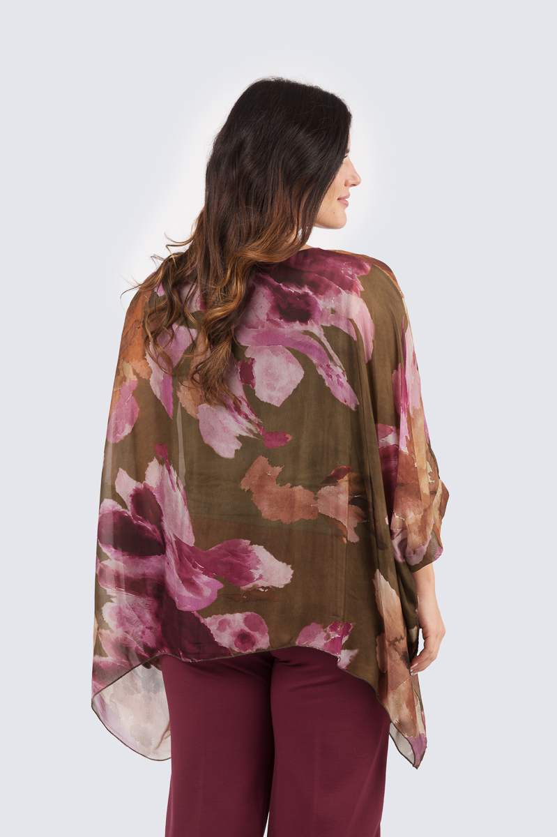 Silk poncho - Daniela - Image 3