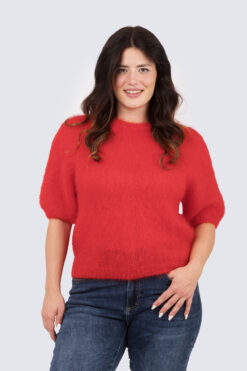 Kirsti kidmohair neule -punainen
