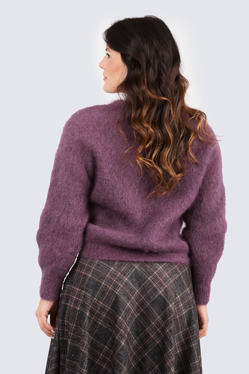 Beatrice kidmohair neule-luumu - Image 3