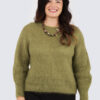 Beatrice kidmohair neule-pistaasi
