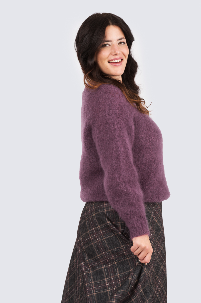 Beatrice kidmohair neule-luumu - Image 2