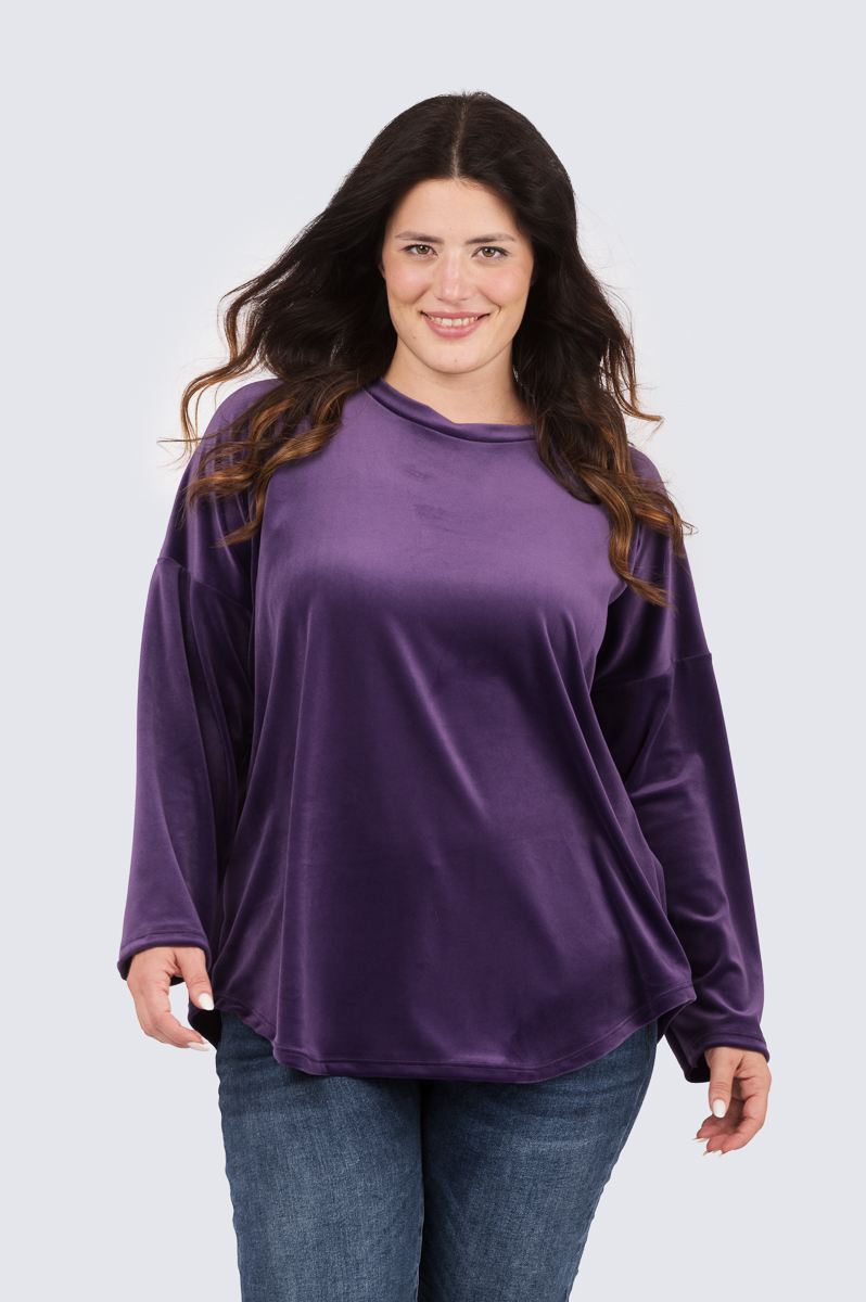 Silva samettinen tunika-violetti