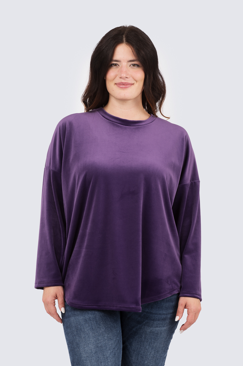 Silva samettinen tunika-violetti - Image 4