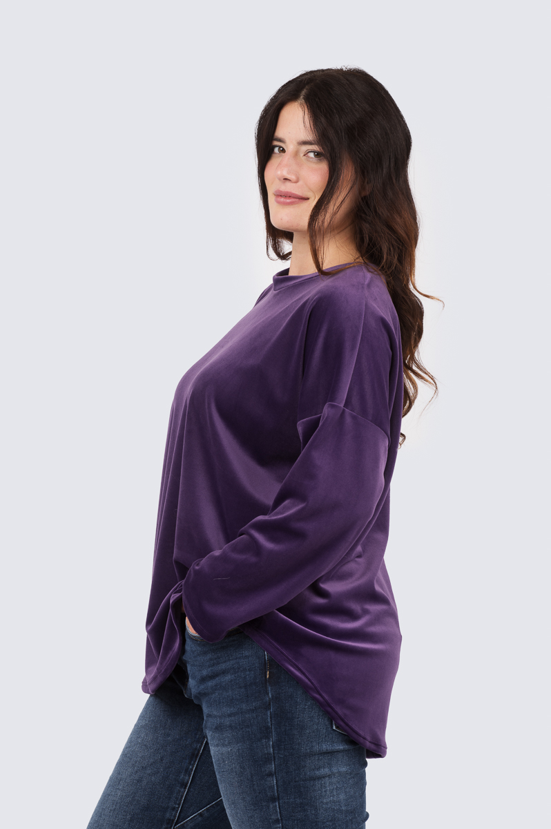 Silva samettinen tunika-violetti - Image 2