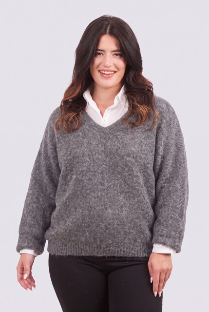 Esther neule -keskiharmaa - Image 2